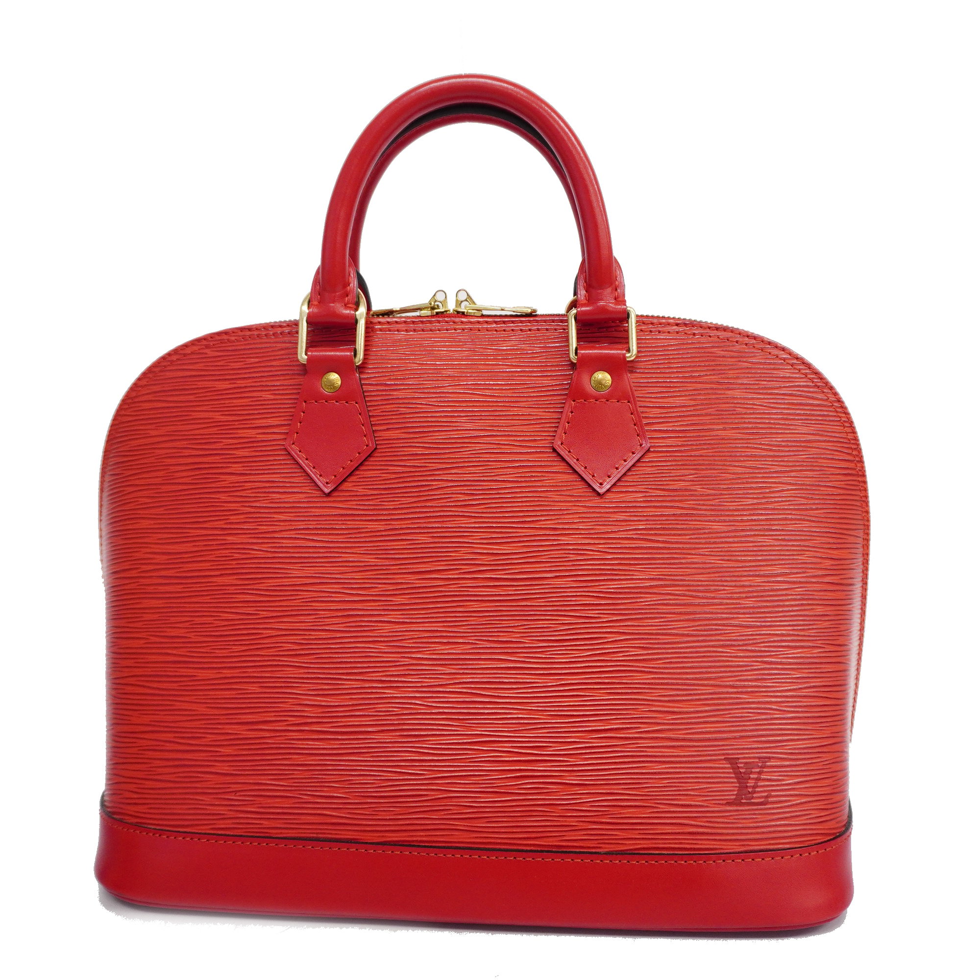 Louis Vuittonauth Epi Alma M52147 Women's Handbag Castilian Red